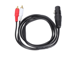 Lurelia Cabo Xlr Macho/fêmea Rca, Para Microfones, Mixer, Amplificador E Colunas Ativas