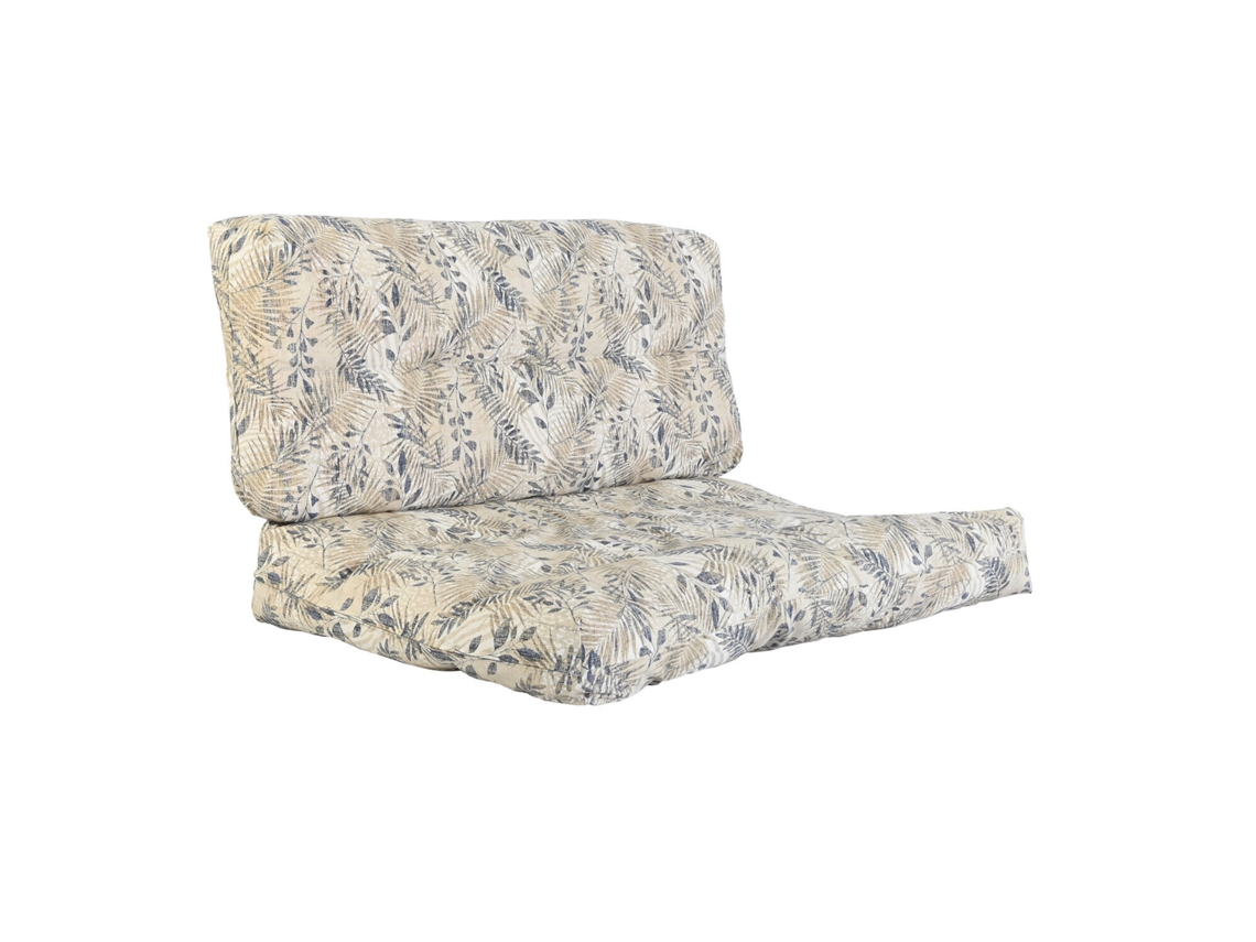 Conjunto de 2 Almofadas de Chão em Algodão com Estampa de Galhos, 120x80x16cm ALEXANDRA HOUSE LIVING