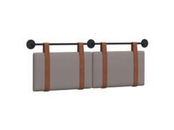 Conjunto 1 Cabeceira Suspensa Vidaxl Castanho-acinzentado Couro Sintético (130 X 55 X 5 Cm)