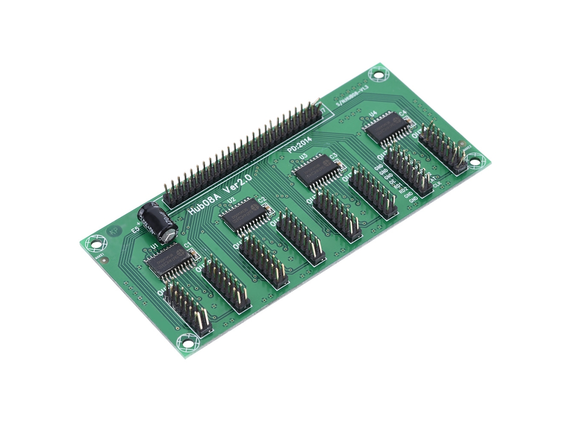 Placa Adaptadora Hub De Conversão Para Sistema De Controle De Tela Led Com Cartão Receptor