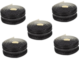 Conjunto de 5 Rodapés Decorativos Autoadesivos em Espuma Xpe, Pretos, Flexíveis e Impermeáveis. SFUSHOS
