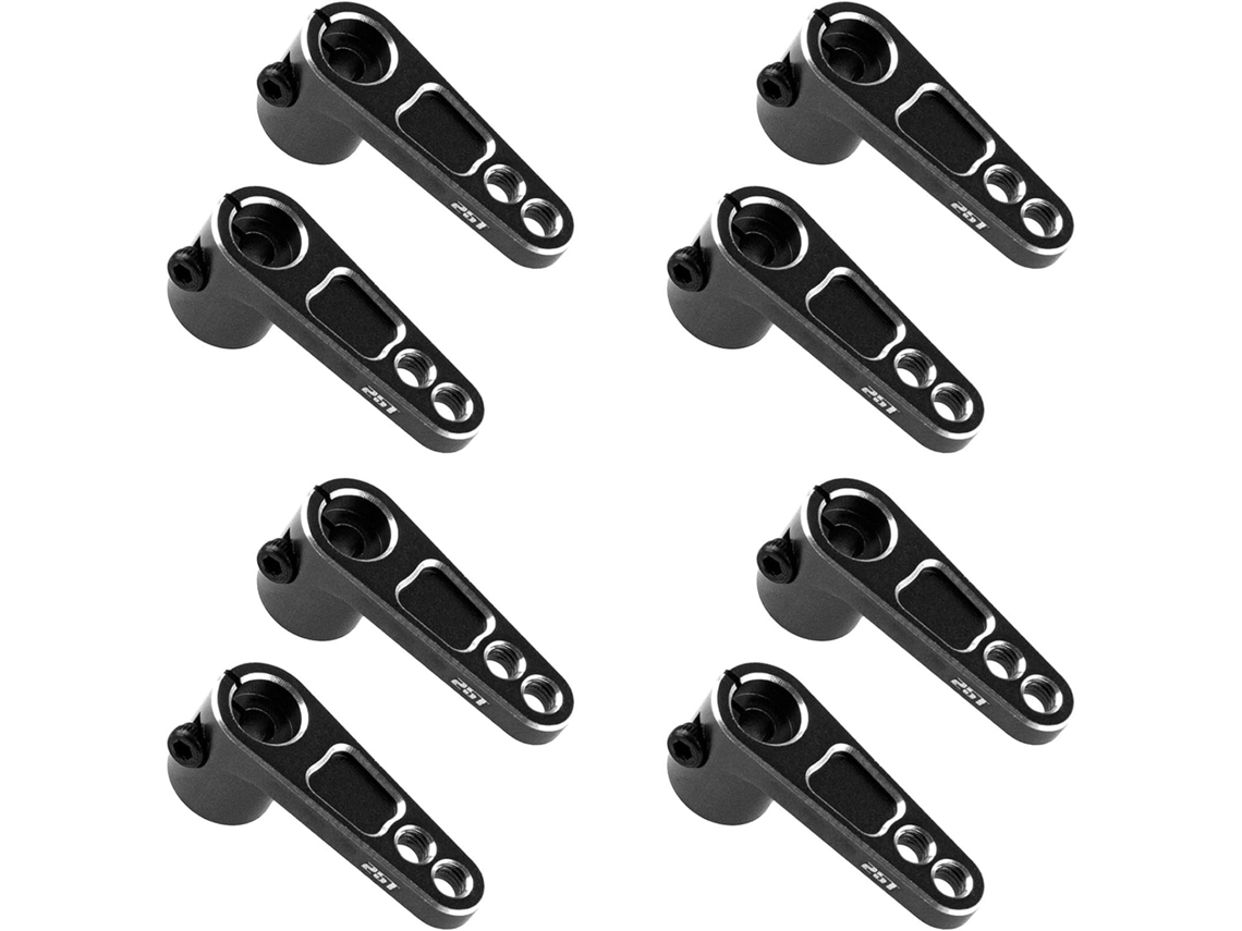 Conjunto de 8 Braços de Servo Metálicos Série 25t SFUSHOS compatíveis com Futaba Savox 1/8 e 1/10