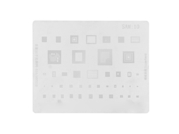 Estêncil De Rebondificação Aço Inox Para Reparo De Cpu Celular S10 S10+ Note10