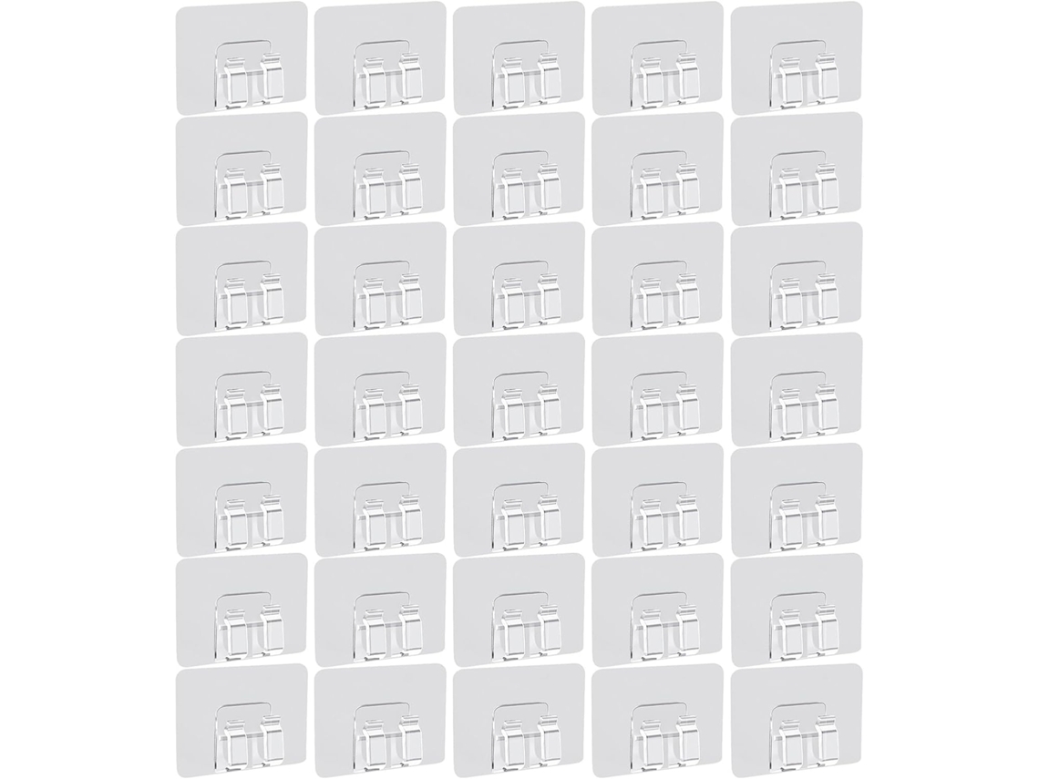 100 Ganchos Adesivos Para Organização De Casa E Jardim, Decoração