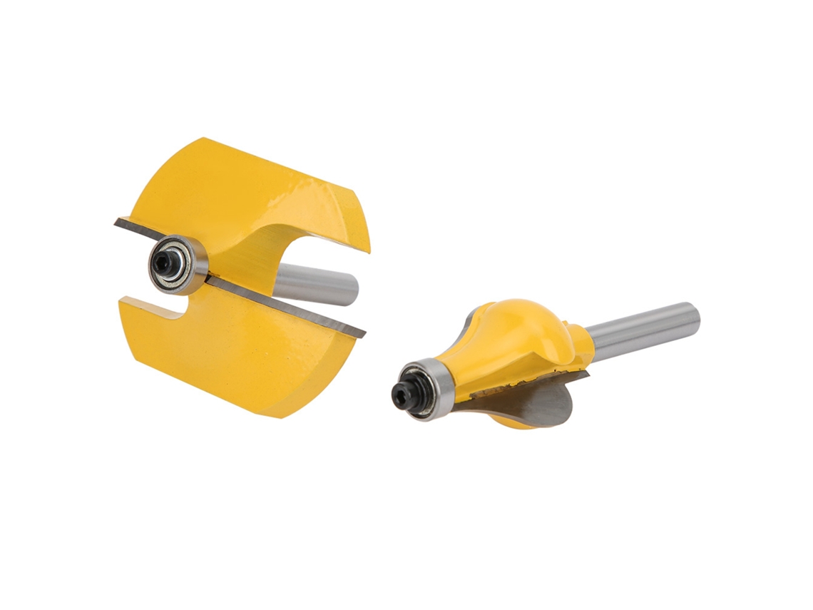 Conjunto De Brocas Router De Braço Com Rolamento 8mm