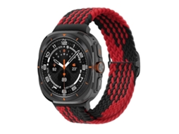 Pulseira De Nylon Trançado Com Fecho Deslizante Para Samsung Galaxy Watch Ultra 47mm