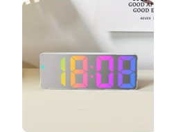 Relógio de mesa digital com projeção, hora, temperatura e data, fácil de usar STELASPLEN