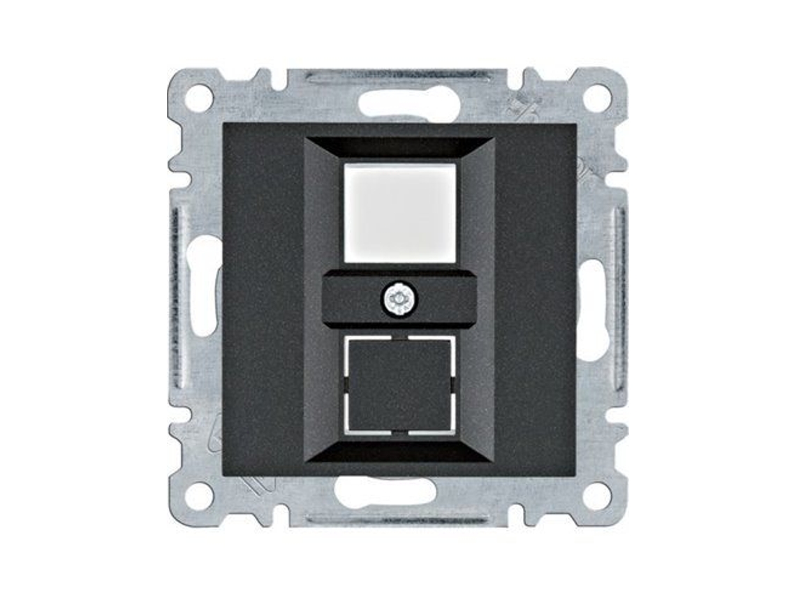 Luz | Suporte Duplo Preto Keystone Jack Wl2323 Hager