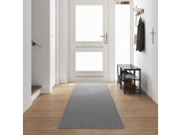 Vidaxl Runner De Carpete Cinzento-claro 80 X 500 Cm 100% Polipropileno