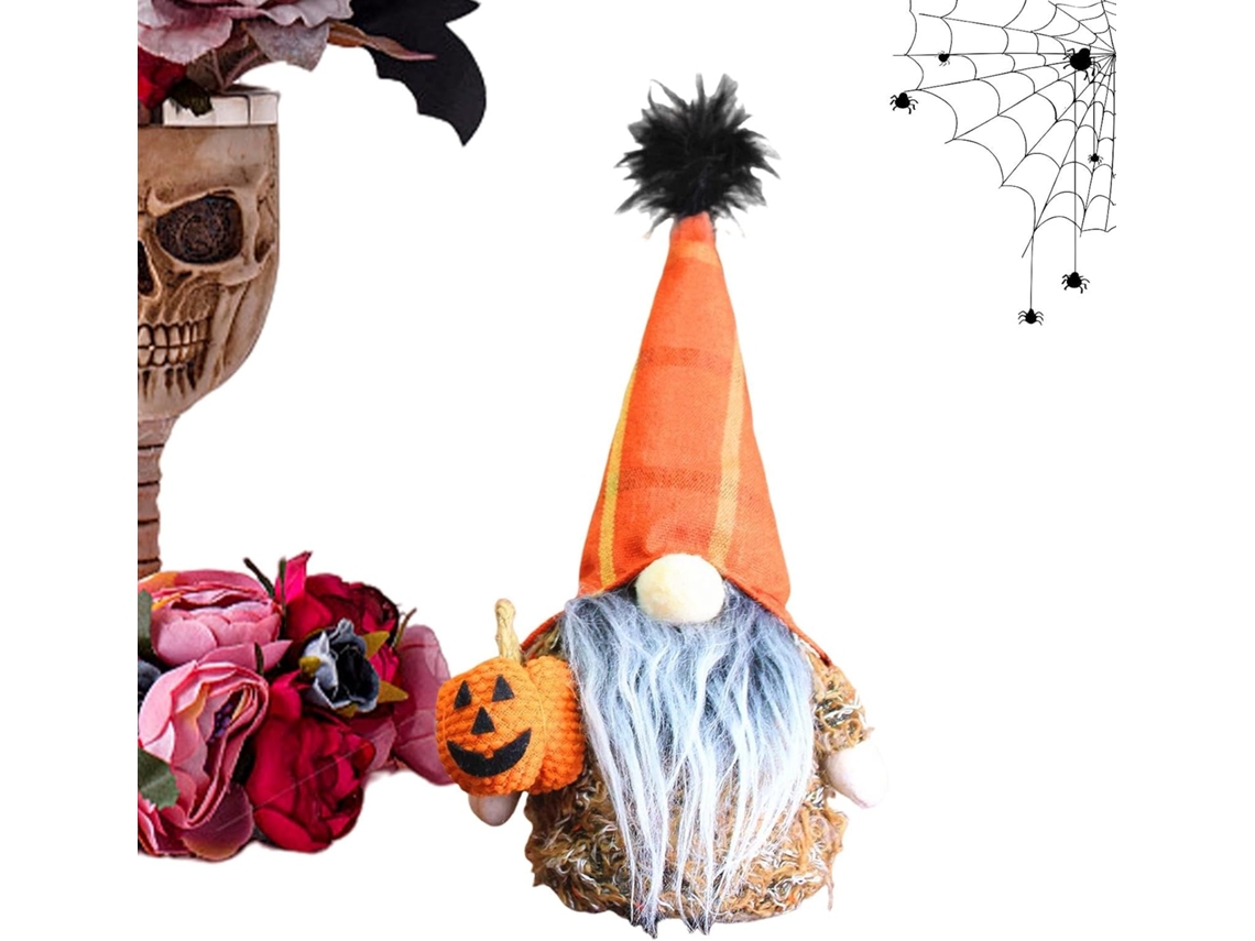 Gnomo De Outono, Gnomos De Halloween, Decorações, Sem Rosto, Decoração De