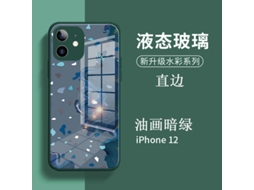Capa LAXISCREED Iphone 11 Verde Escuro Pintura Óleo
