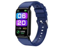 Pulseira esportiva inteligente multimodo TK72 1.47 com monitor de frequência cardíaca, temperatura corporal e oxigênio no sangue para bicicleta elétrica.