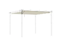 Capa Retratil Pergola 3x3m 10 Furos Creme