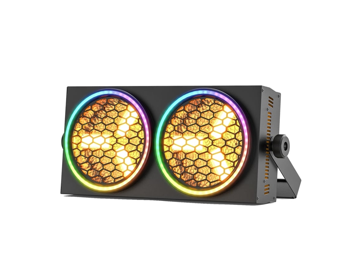 Efeito De Iluminação De Palco, Fonte De Luz Dupla, Controle Dmx, Preto, Plugue Eu Oem