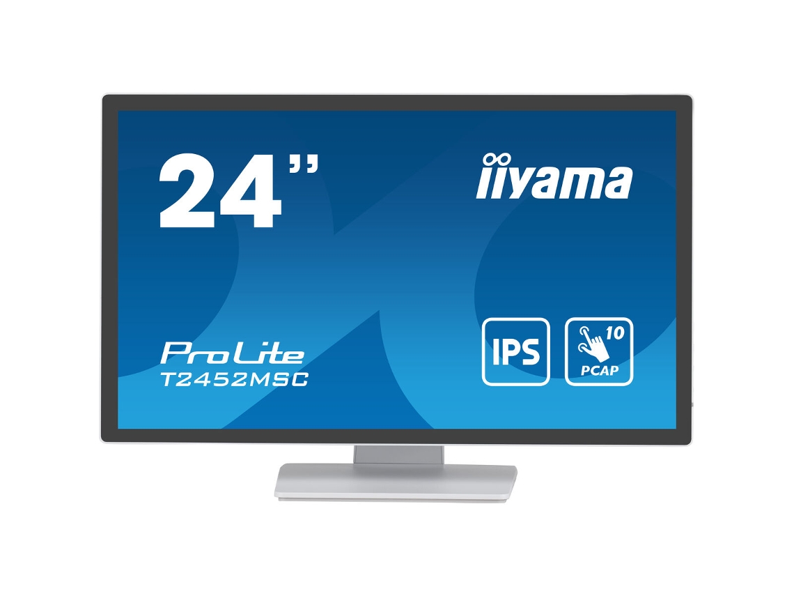 Monitor IIYAMA ProLite T2452MSC-W1 (Preto - Full HD - Flicker free - 23,8'' - 14 ms)