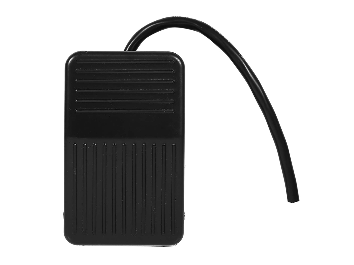 Interruptor de Pedal Elétrico 220v/380v com Cabo 10cm Preto Controle On/off Plástico