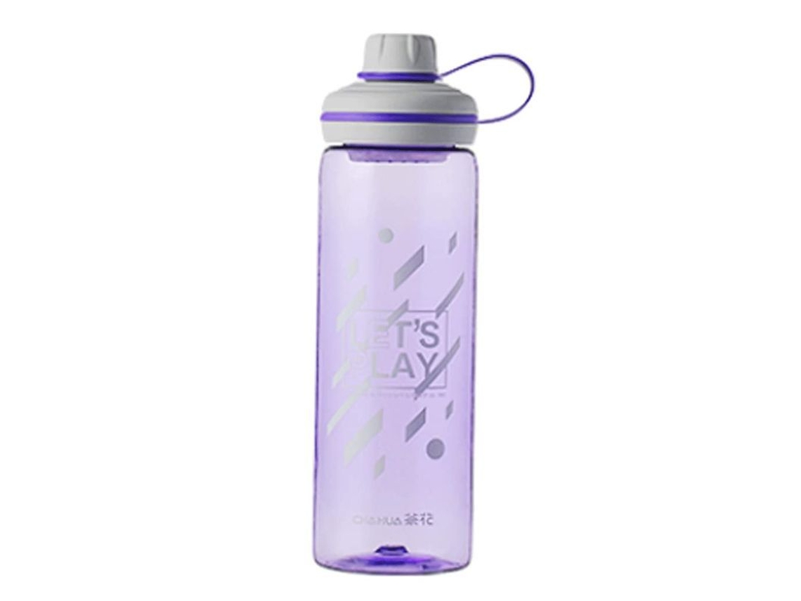 2026 botella Deportiva com Marcador de Tempo, 900ml Roxa, Sem Bpa, Fácil de Limpar e Filtro