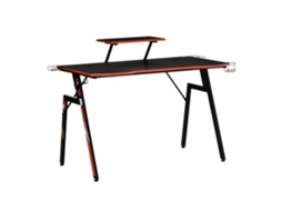 Mesa Gaming Ergonômica Mesa Para Computador Com Suporte Para Monitor E Alto Falante Porta Copos Gancho Para Fone De Ouvido Fibra De Carbono