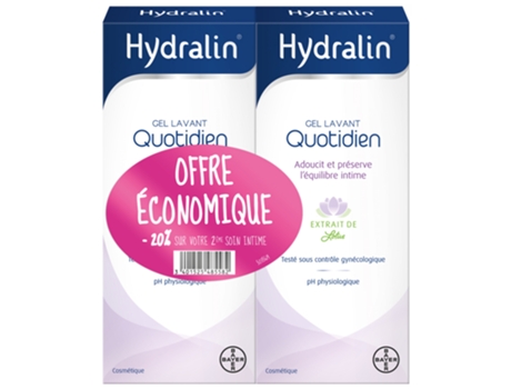 Gel Quotidien Limpador Lote de 2 X 200 Ml -20% HYDRALIN