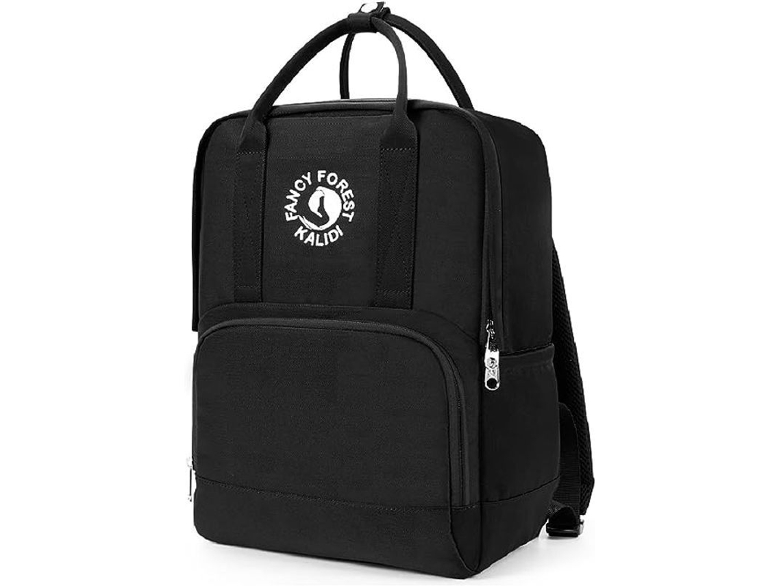Mochila Grande Impermeável para Notebook 15.6 Polegadas Linjou Leve Casual Preta S/MARCA