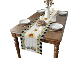 Runner De Mesa Padrão Girassol Primavera E Verão