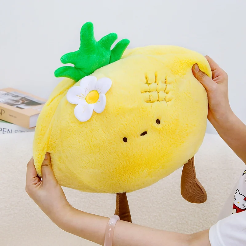 Almofada Decorativa para Sofá da Série Frutas para Adultos MDUG (abacaxi, 30 Cm)
