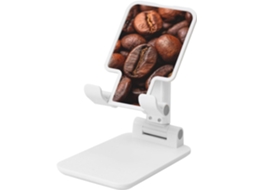 Suporte Dobrável Para Celular Em Formato De Grão Café Ângulo Ajustável Mesa Portátil Compatível Com Todos Os Smartphones