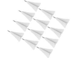 Heallyly 12-tachinhas Em Formato De Aviãozinho Papel, Prásticas E Fáceis De Uso, Feitas De Abs E Aço Para Murais Quadros