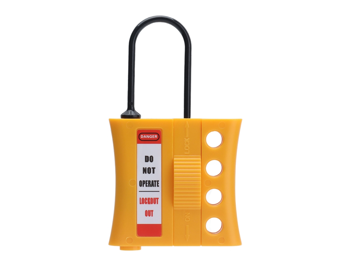 Cerradura De Seguridad Loto Aislada Con 4 Orificios Hasp Tagout Stop Lockout Para Agujeros De Llave De 36mm