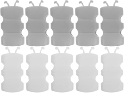 Conjunto De 10 Suportes Silicone Para Chuveiro Mão Com Ventosa Forte, Remoção Sem Danos E Fácil Instalação