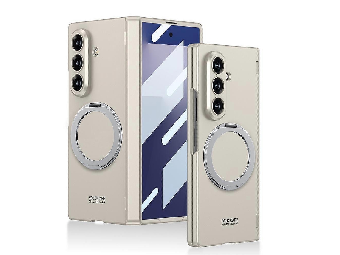 Capa Para Celular Gkk Com Dobradiça Magnética Integrada, Cobertura Total E Suporte Giratório Para Samsung Galaxy Z Fold7 5g.