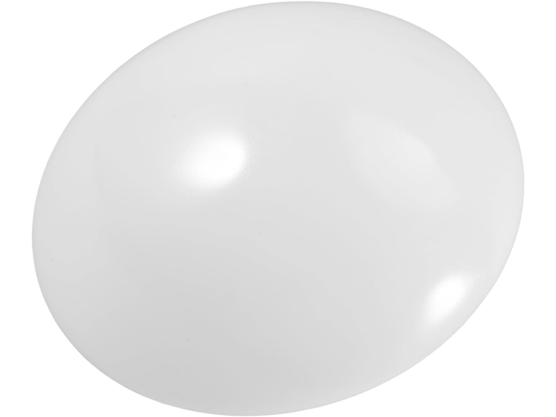 Abajur Redondo Com Argola Para Luminária De Teto, Diâmetro 188 Cm, Plástico Branco.