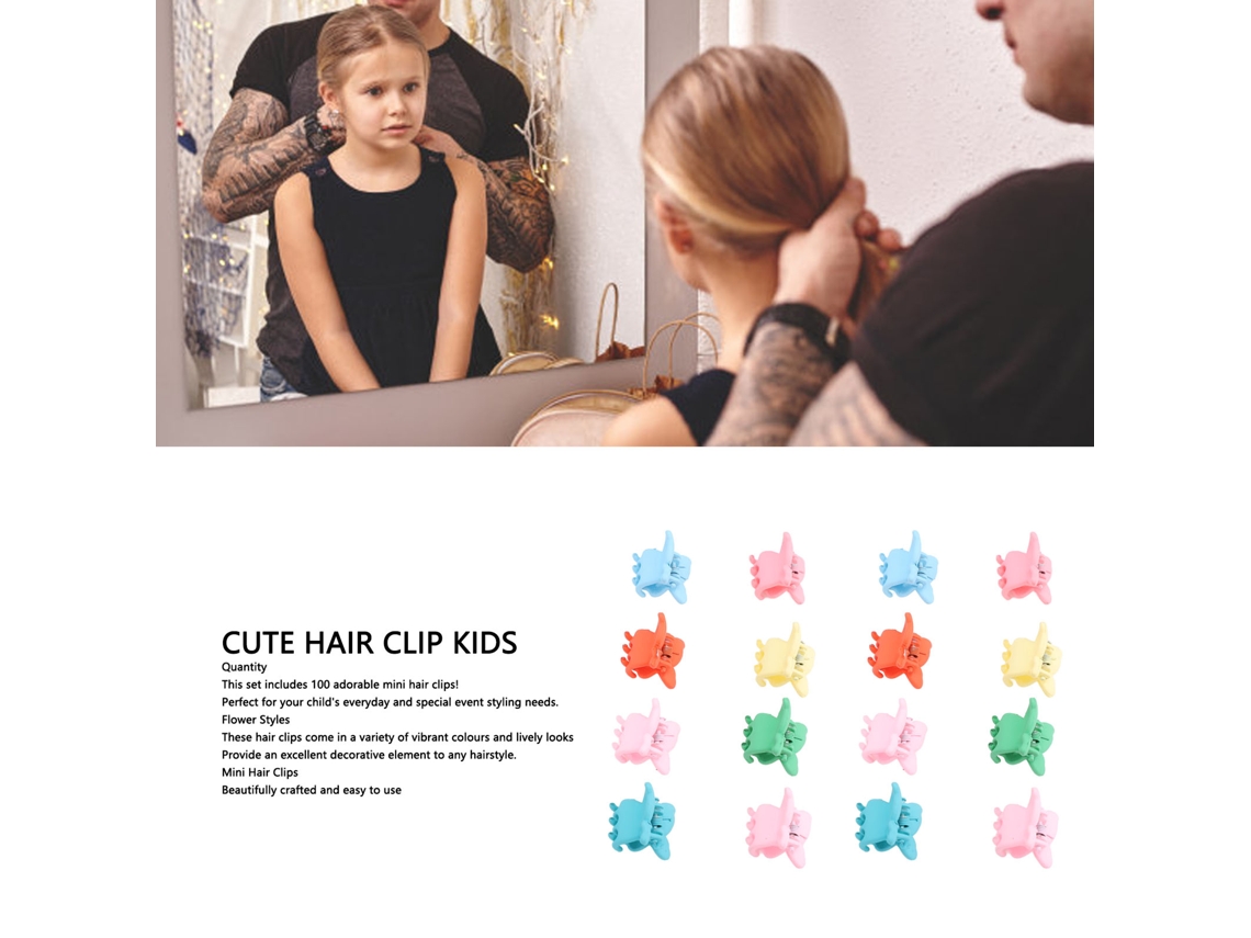 Presilhas De Cabelo (design De Mini Borboleta, Cores Sortidas) Eoocoo