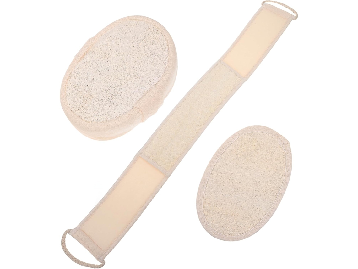 Toalhas De Banho Esfoliantes Naturais, Conjunto De 3 Peças, 100 Ecológicas, Para Chuveiro, Esfoliaç Gokoco