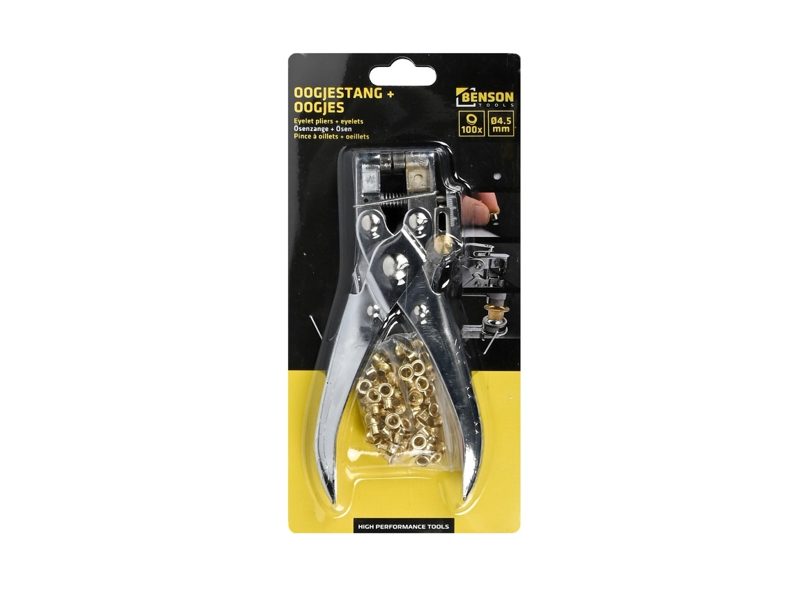 Alicate Profissional para Ilhós com 100 de 4, 5 Mm BRILVIBERA