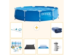 Intex Piscina Com Estrutura Redonda - 366x76 Cm - 7-peças S20437