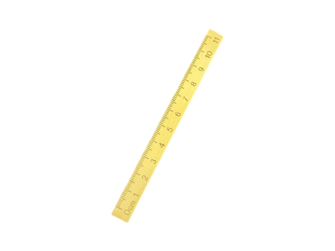 Régua De Latão Para Peso De Papel (1 Peça), Régua De Medição Com