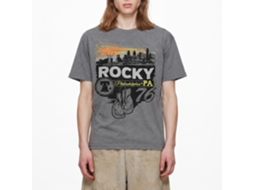Rockinstone Rocky Movie Phillysteak Heather Graphite Adult T-shirt Size:xxl