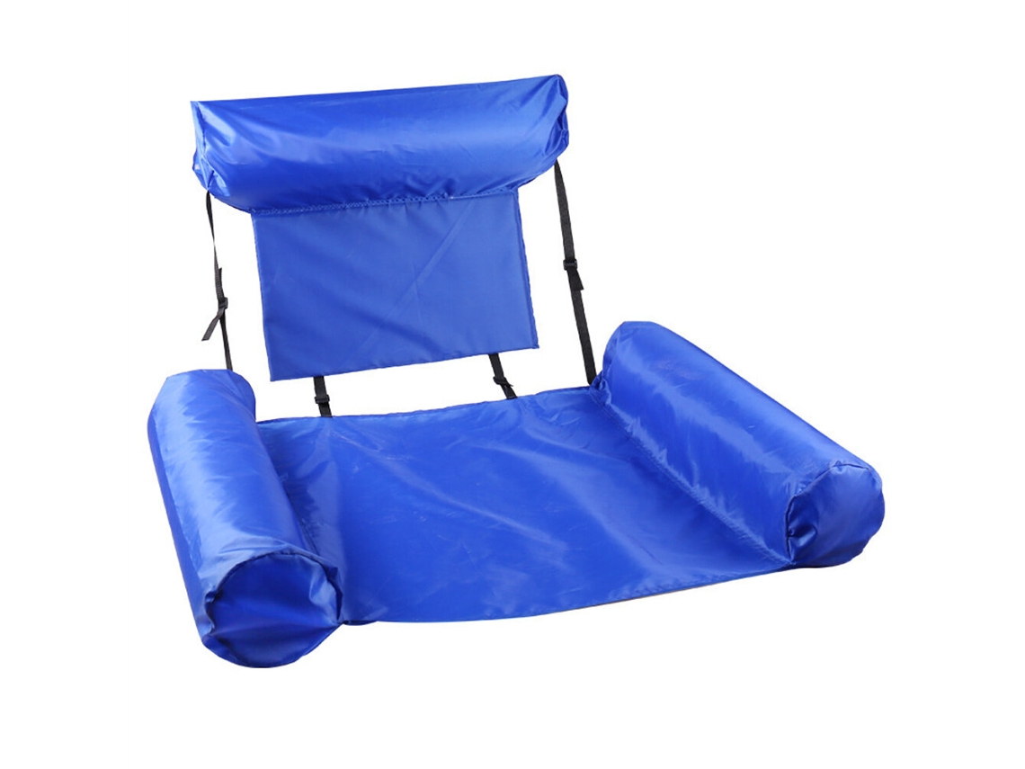 Boia Inflável Azul Escura MDUG Dobrável PVC para Piscina e Praia