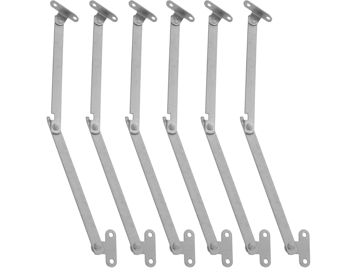 Magiclulu Conjunto De 6 Dobradiças Suporte Para Tampa Reforçadas, Haste De Suporte Para Porta Armário, Suportes De Tampa