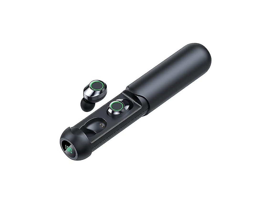 Fones De Ouvido Sem Fio Bluetooth, Fones De Ouvido Intra Auriculares Tws Com Visor Digital Removível, Formato Alongado. Ly Ebike