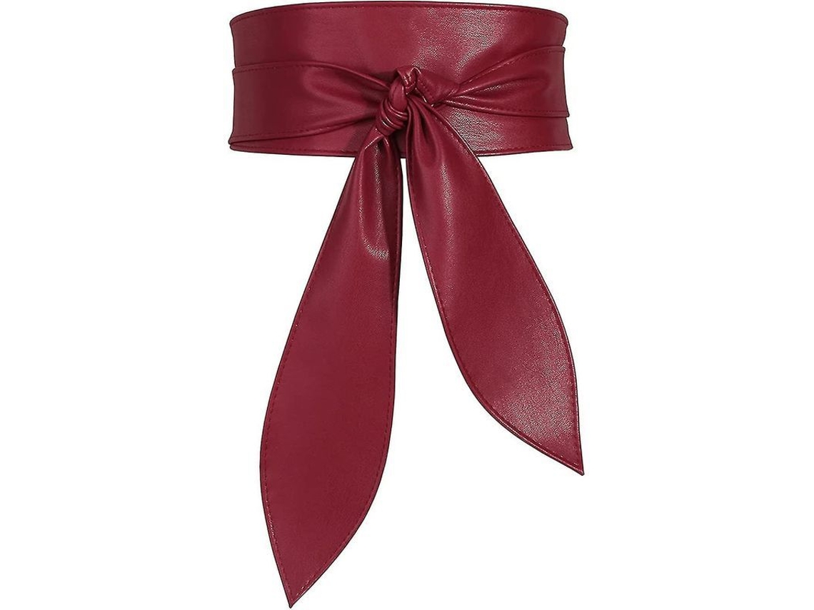 2026 cinturón Ancho de Piel Suave para Mujer Con Nudo Bow Tie Ajustable para Vestidos Estilo Elegante