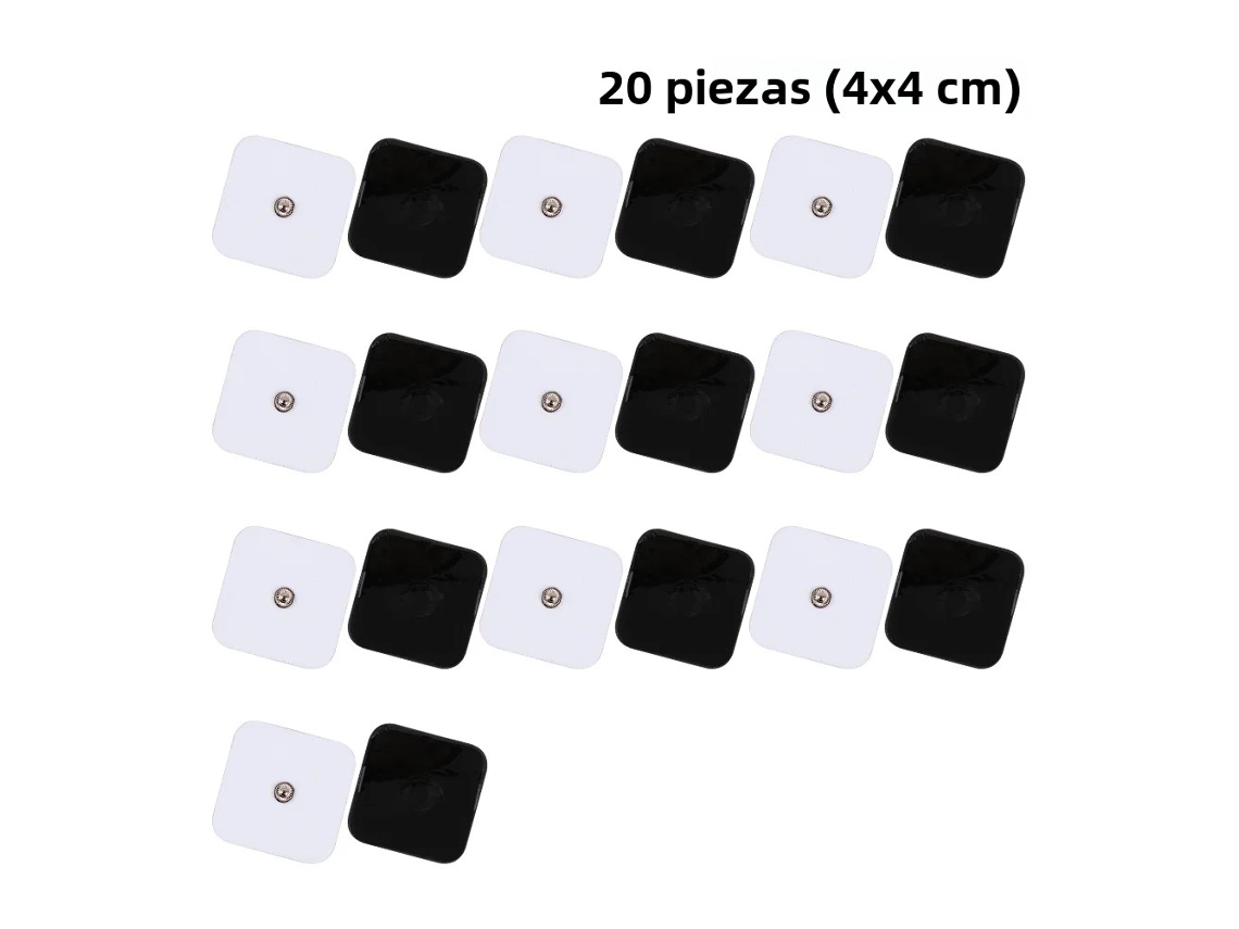 Adesivos de Estimulação Muscular Ems para Massagem. MDUG (20 Unidades, 4x4cm)