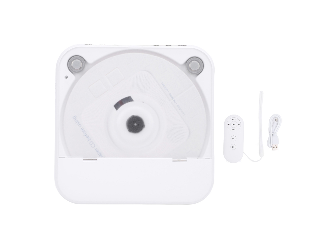Reprodutor de Cd Portátil EOOCOO (reprodução de Walkman Estéreo Bluetooth)
