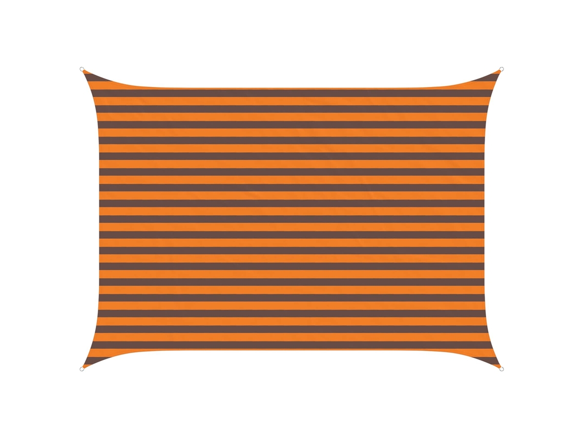 Conjunto 1 Sombra Externa Vidaxl Laranja Poliéster (3,5 X 2,5 M)