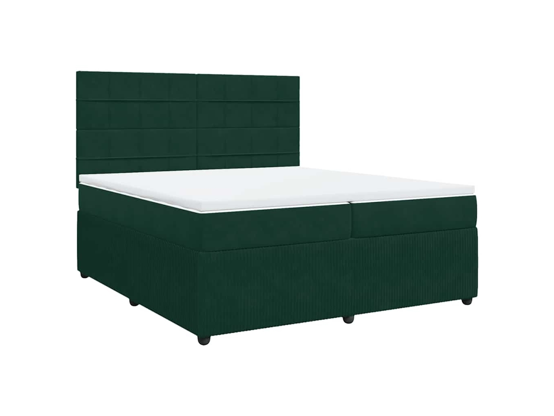 Box Spring Bed, Box Spring Beds Vidaxl Verde Veludo (200 X 200 Cm)