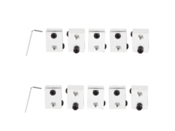 Bloco De Aquecimento De Impressora 3d Em Alumínio 20x16x12mm Acessórios Hot End 2 Conjuntos