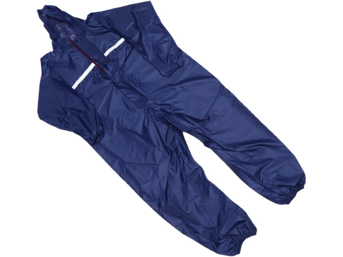 Uniforme De Trabalho Impermeável Azul Escuro Antiestático De Uma Peça Com Boné.