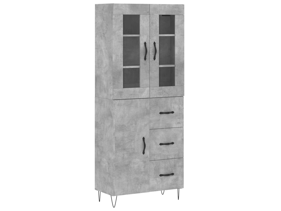 Highboard, Highboards Vidaxl Cinzeto Madeira Processada (n/a)
