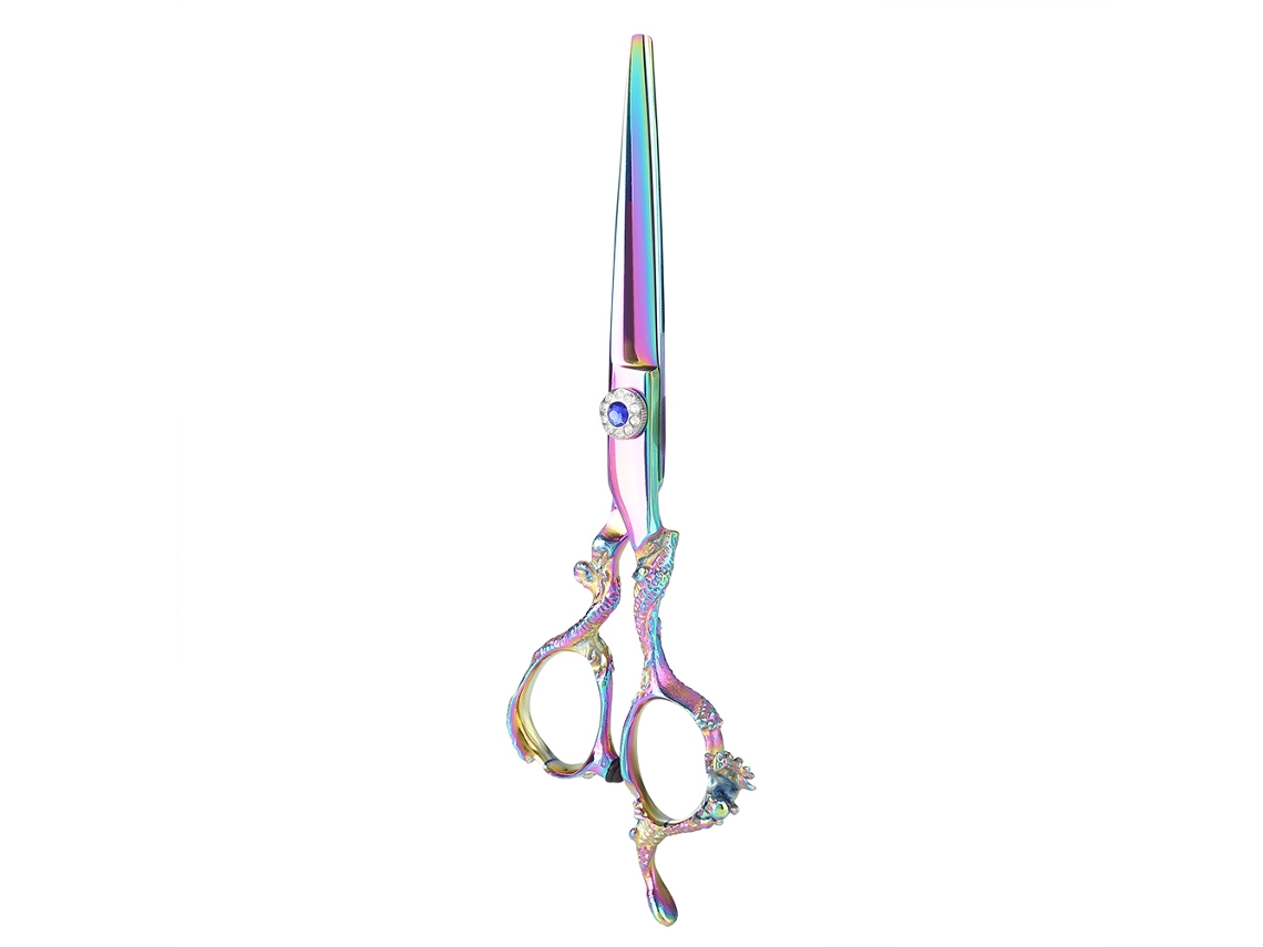 Tesoura profissional de corte e desbaste para cabeleireiro e barbearia, modelo 03, 2026